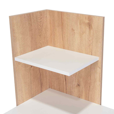 Escritorio Vilna Duna 120x121cm sin Cajones y con Organizador de Libros - Escritorios | Bylmo