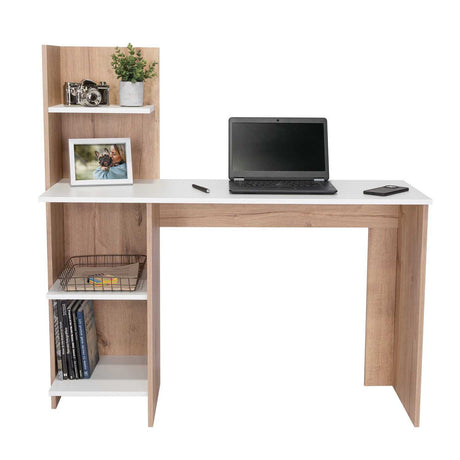 Escritorio Vilna Duna 120x121cm sin Cajones y con Organizador de Libros - Escritorios | Bylmo