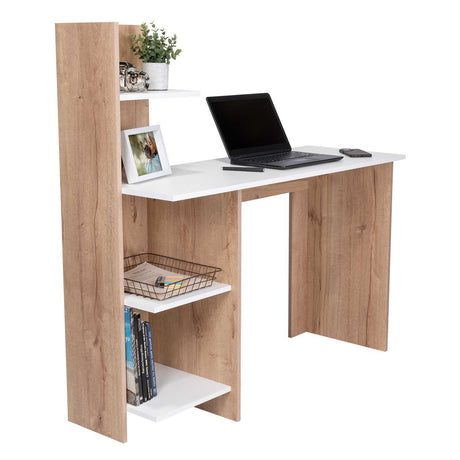 Escritorio Vilna Duna 120x121cm sin Cajones y con Organizador de Libros - Escritorios | Bylmo