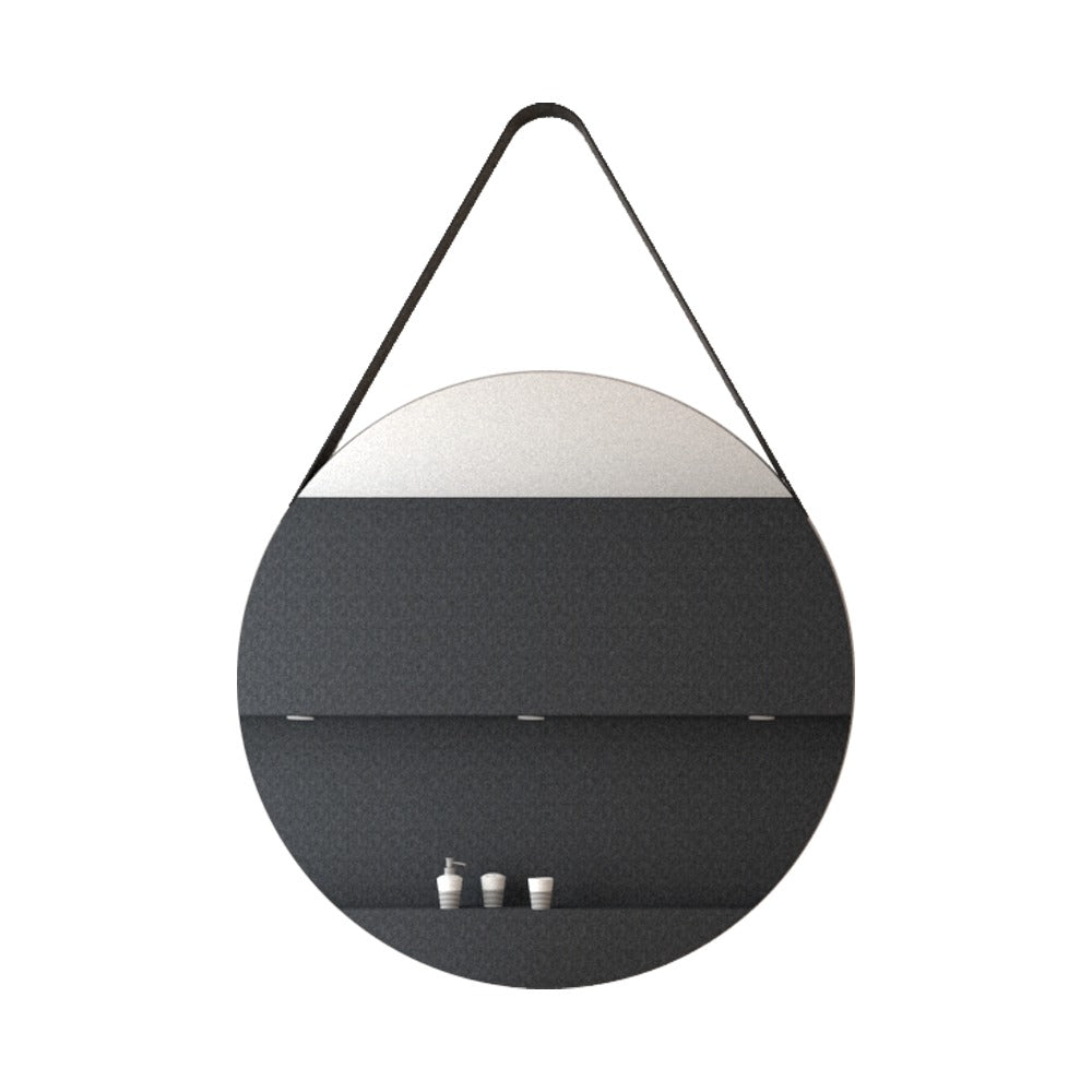 Espejo de Baño Persa Plateado 80x80cm Redondo - Espejos Decorativos | Bylmo