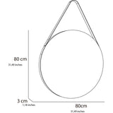 Espejo de Baño Persa Plateado 80x80cm Redondo - Espejos Decorativos | Bylmo