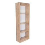 Estantería Home Macadamia 63x181cm con Cuatro Compartimientos - Bibliotecas y Estanterías | Bylmo