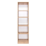 Estantería Home Macadamia 45x181cm con Cinco Compartimientos - Bibliotecas y Estanterías | Bylmo