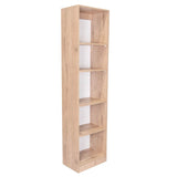 Estantería Home Macadamia 45x181cm con Cinco Compartimientos - Bibliotecas y Estanterías | Bylmo