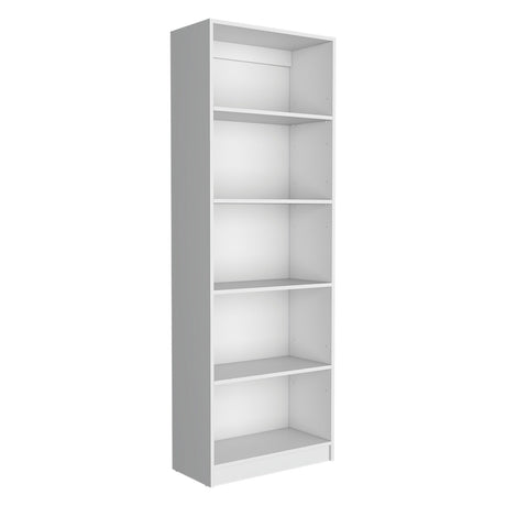 Estantería Home Blanco 62.8x180.6cm con Cinco Compartimientos