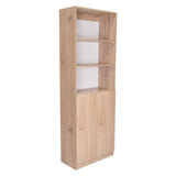 Estantería Home Macadamia 63x181cm con Tres Compartimientos - Bibliotecas y Estanterías | Bylmo