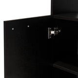 Estanteria de Baño Shen Wengue 33 cm con Una Puerta y Entrepaños - Gabinetes | Bylmo