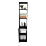 Estanteria de Baño Shen Wengue 33 cm con Una Puerta y Entrepaños - Gabinetes | Bylmo