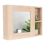 Gabinete de Baño Cairo Rovere 55x40cm Cuadrado con Espejo y con Dos Entrepaños - Gabinetes | Bylmo