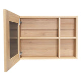 Gabinete de Baño Cairo Rovere 55x40cm Cuadrado con Espejo y con Dos Entrepaños - Gabinetes | Bylmo