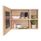 Gabinete de Baño Cairo Rovere 55x40cm Cuadrado con Espejo y con Dos Entrepaños - Gabinetes | Bylmo