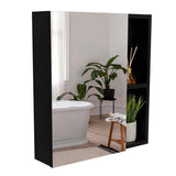 Gabinete de Baño Labelle Wengue 45x49.7cm Cuadrado con Espejo y con Tres Entrepaños - Gabinetes de Baño | Bylmo