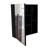Gabinete de Baño Labelle Wengue 45x49.7cm Cuadrado con Espejo y con Tres Entrepaños - Gabinetes de Baño | Bylmo