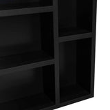 Gabinete de Baño Labelle Wengue 45x49.7cm Cuadrado con Espejo y con Tres Entrepaños - Gabinetes de Baño | Bylmo