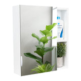 Gabinete de Baño Manchester Blanco 45x49.7cm Cuadrado con Espejo y con Tres Entrepaños - Gabinetes | Bylmo