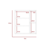 Gabinete de Baño Manchester Blanco 45x49.7cm Cuadrado con Espejo y con Tres Entrepaños - Gabinetes | Bylmo