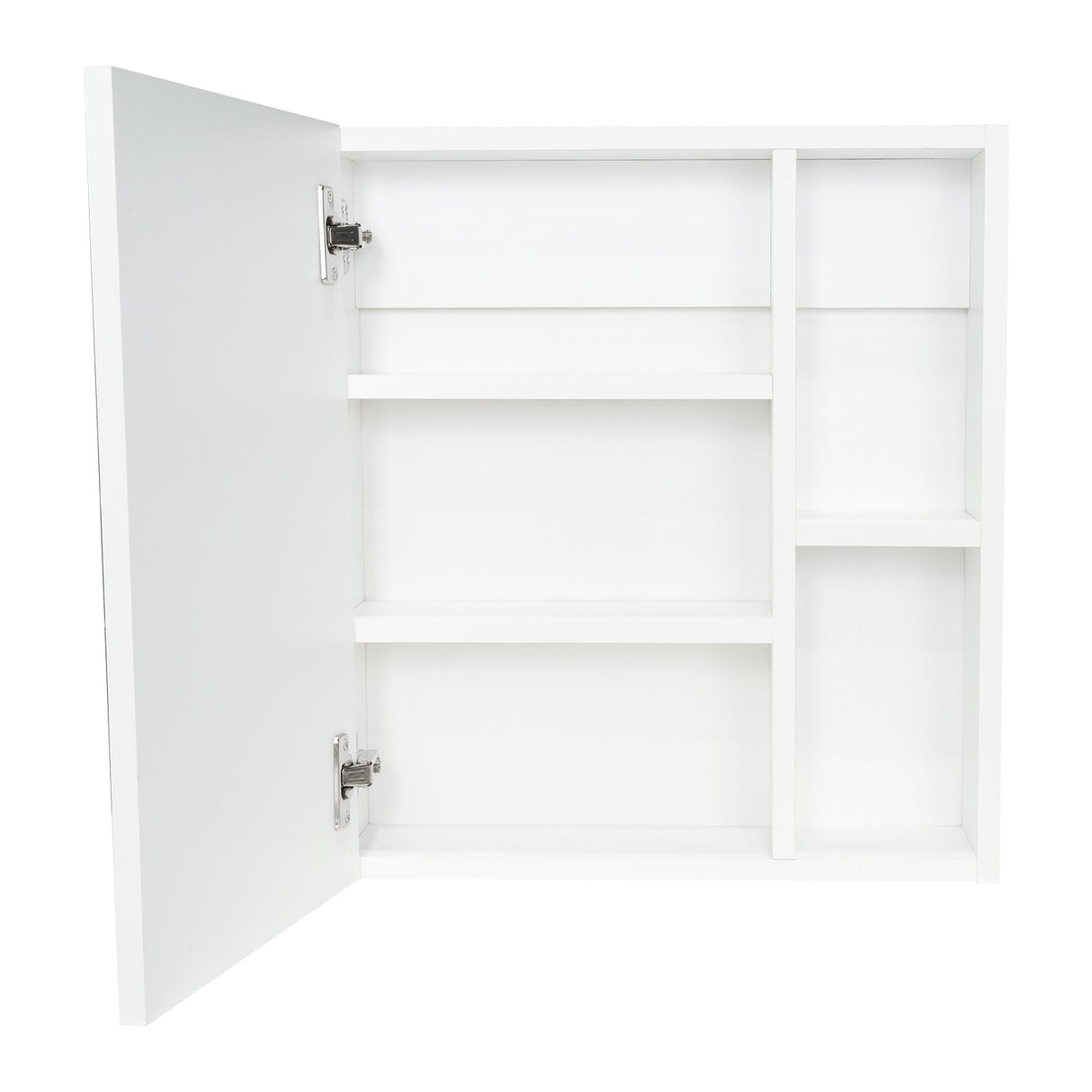Gabinete de Baño Manchester Blanco 45x49.7cm Cuadrado con Espejo y con Tres Entrepaños - Gabinetes | Bylmo