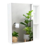 Gabinete de Baño Manchester Blanco 45x49.7cm Cuadrado con Espejo y con Tres Entrepaños - Gabinetes | Bylmo