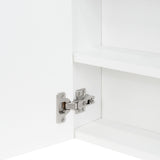 Gabinete de Baño Manchester Blanco 45x49.7cm Cuadrado con Espejo y con Tres Entrepaños - Gabinetes | Bylmo