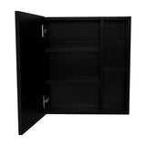 Gabinete de Baño Manchester Wengue 45x49.7cm Cuadrado con Espejo y con Tres Entrepaños - Gabinetes | Bylmo