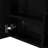 Gabinete de Baño Manchester Wengue 45x49.7cm Cuadrado con Espejo y con Tres Entrepaños - Gabinetes | Bylmo