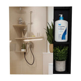 Gabinete de Baño Manchester Wengue 45x49.7cm Cuadrado con Espejo y con Tres Entrepaños - Gabinetes | Bylmo