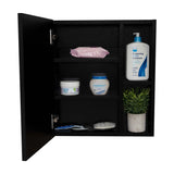 Gabinete de Baño Manchester Wengue 45x49.7cm Cuadrado con Espejo y con Tres Entrepaños - Gabinetes | Bylmo