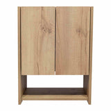 Gabinete de Baño Ventus Duna y Plomo 60x45cm Cuadrado con Dos Entrepaños - Gabinetes | Bylmo