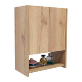 Gabinete de Baño Ventus Duna y Plomo 60x45cm Cuadrado con Dos Entrepaños - Gabinetes | Bylmo