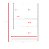 Gabinete de Baño Ventus Duna y Plomo 60x45cm Cuadrado con Dos Entrepaños - Gabinetes | Bylmo