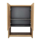 Gabinete de Baño Ventus Duna y Plomo 60x45cm Cuadrado con Dos Entrepaños - Gabinetes | Bylmo