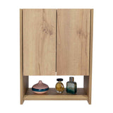 Gabinete de Baño Ventus Duna y Plomo 60x45cm Cuadrado con Dos Entrepaños - Gabinetes | Bylmo