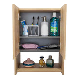 Gabinete de Baño Ventus Duna y Plomo 60x45cm Cuadrado con Dos Entrepaños - Gabinetes | Bylmo