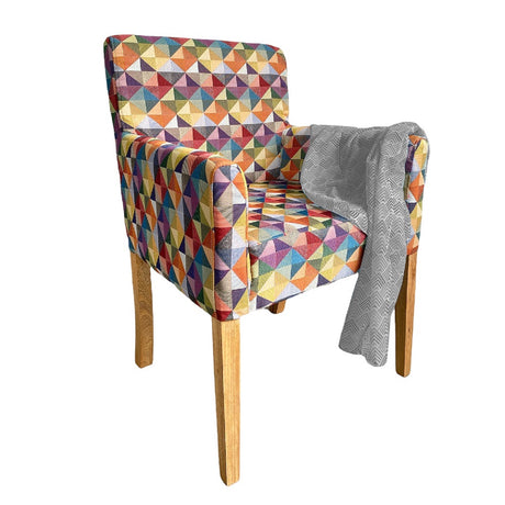 Combo Poltrona, Banqueta y Mesa Multicolor 59x88cm De 3 Puestos con Apoya Brazos - Combo | Bylmo