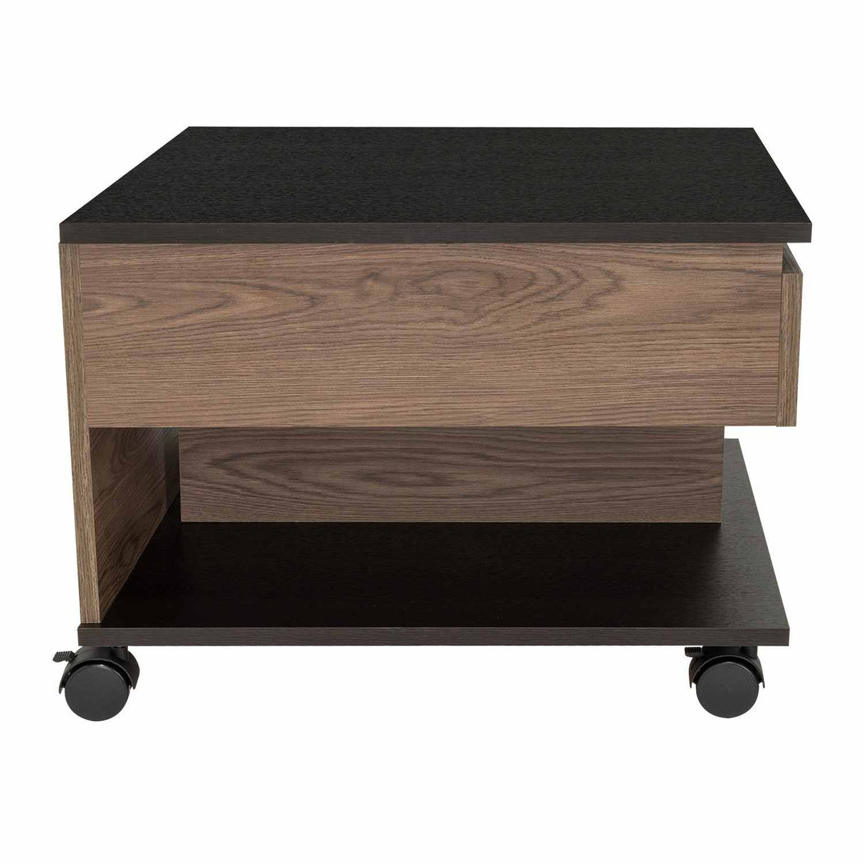 Mesa de Centro Coñac 55x39cm Rectangular Transformable Con Ruedas - Mesas | Bylmo