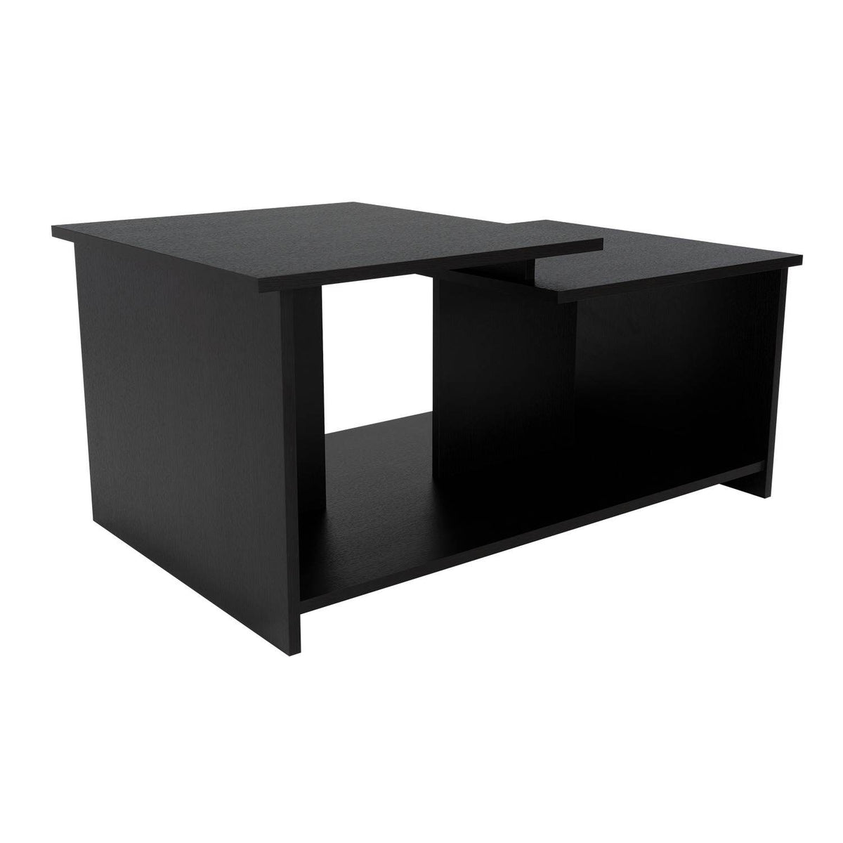 Mesa de Centro Wema Wengue 89.3x41.6cm Rectangular y con Compartimientos