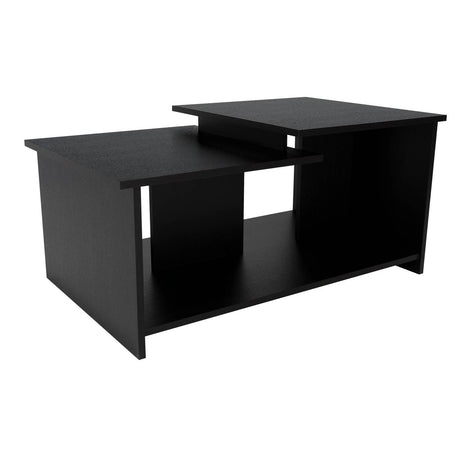 Mesa de Centro Wema Wengue 89.3x41.6cm Rectangular y con Compartimientos