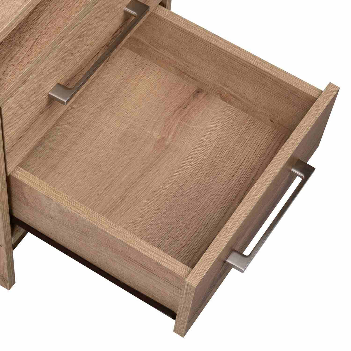 Mesa de Noche Eter Duna 40x40cm con Dos Cajones y con Un Compartimiento - Mesas de Noche | Bylmo