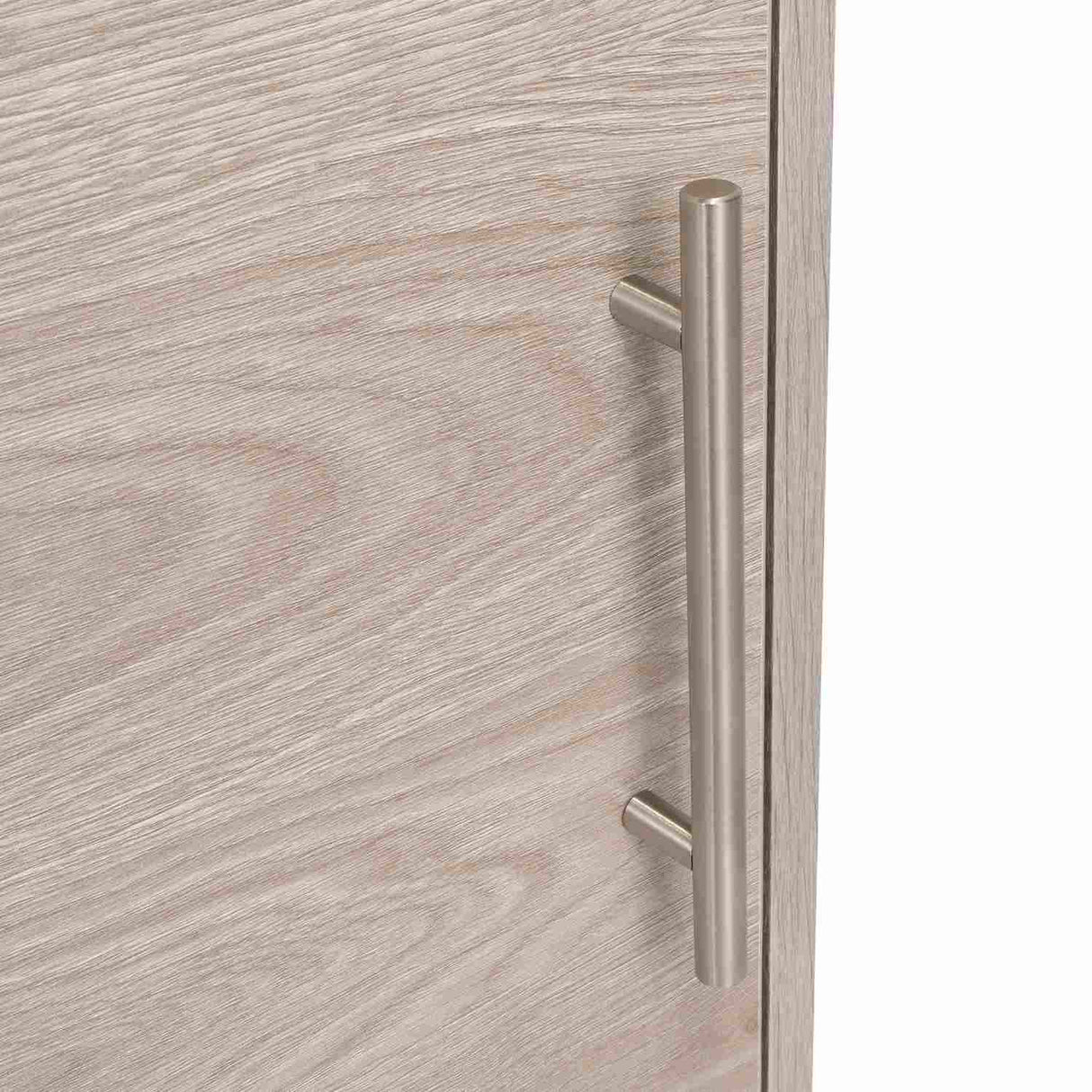 Mesa de Noche Nordico Ceniza 50.5x58cm con Un Compartimiento y con Una Puerta - Mesas de Noche | Bylmo