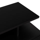 Mesa de Noche Flotante Wengue 36x30cm con Un Cajón y con Dos Compartimientos - Mesas de Noche | Bylmo