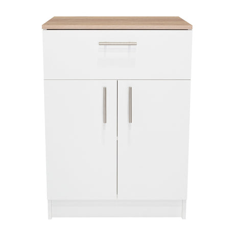 Organizador de Cocina Mayorca Blanco y Duna 60x85.1cm con un Entrepaño y con Dos Comportamientos - Muebles Organizadores | Bylmo