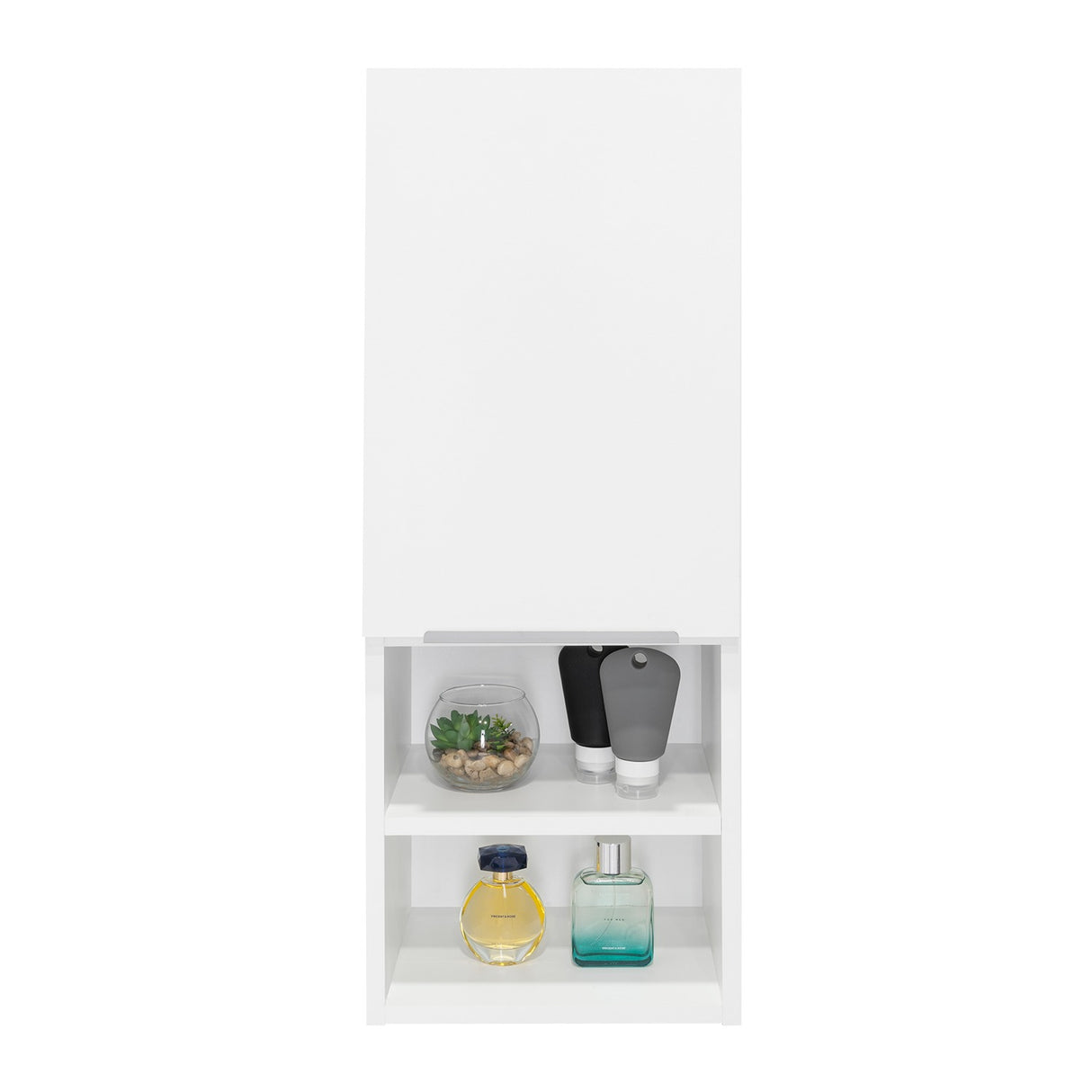 Gabinete de Baño Mila Blanco 30x81.7cm Rectangular sin Espejo y con Dos Entrepaños - Gabinetes | Bylmo