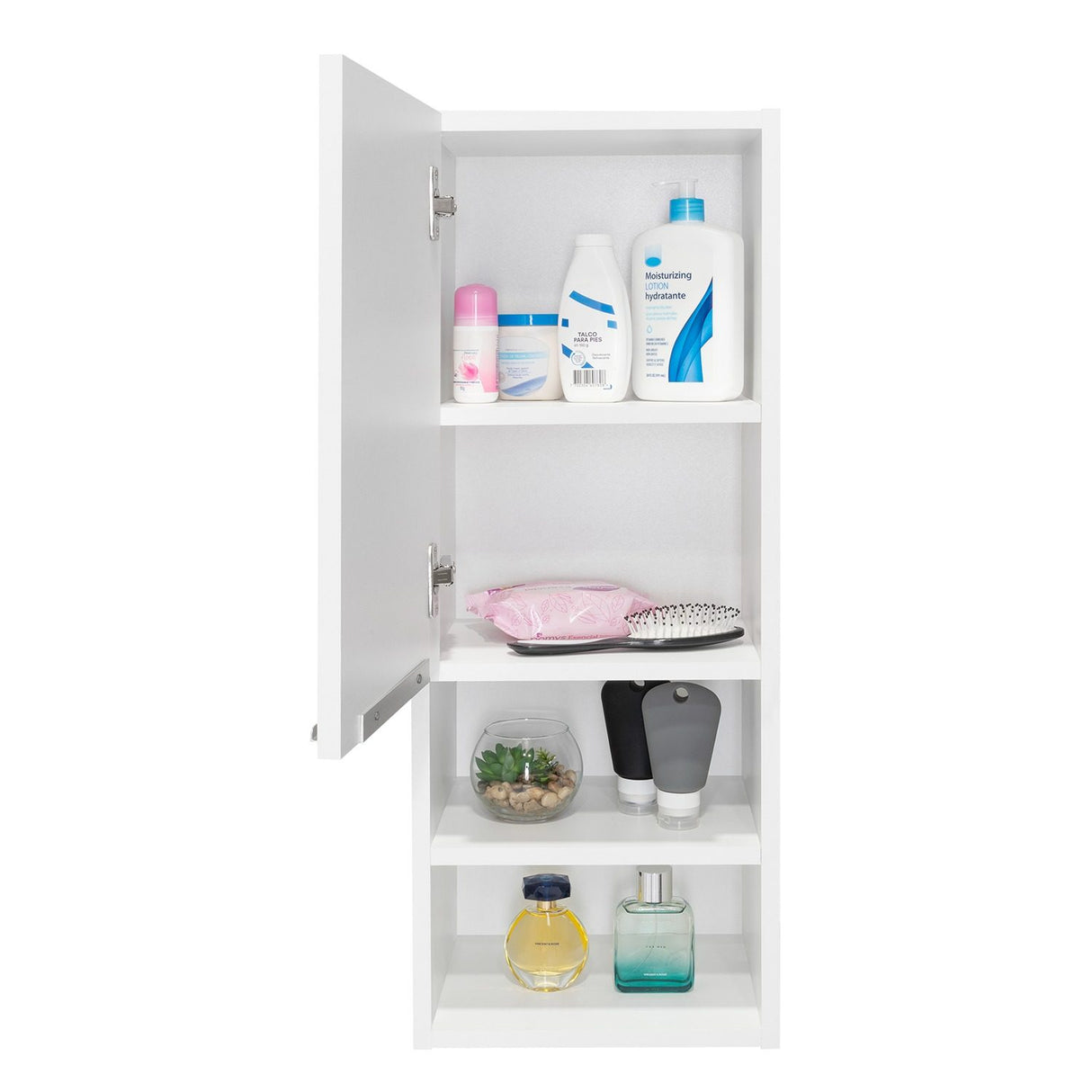 Gabinete de Baño Mila Blanco 30x81.7cm Rectangular sin Espejo y con Dos Entrepaños - Gabinetes | Bylmo