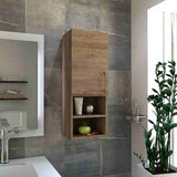 Gabinete de Baño Barcelona Miel 30x81.5cm Rectangular sin Espejo y con Dos Entrepaños - Gabinetes | Bylmo