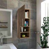 Gabinete de Baño Barcelona Miel 30x81.5cm Rectangular sin Espejo y con Dos Entrepaños - Gabinetes | Bylmo