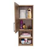 Gabinete de Baño Barcelona Miel 30x81.5cm Rectangular sin Espejo y con Dos Entrepaños - Gabinetes | Bylmo