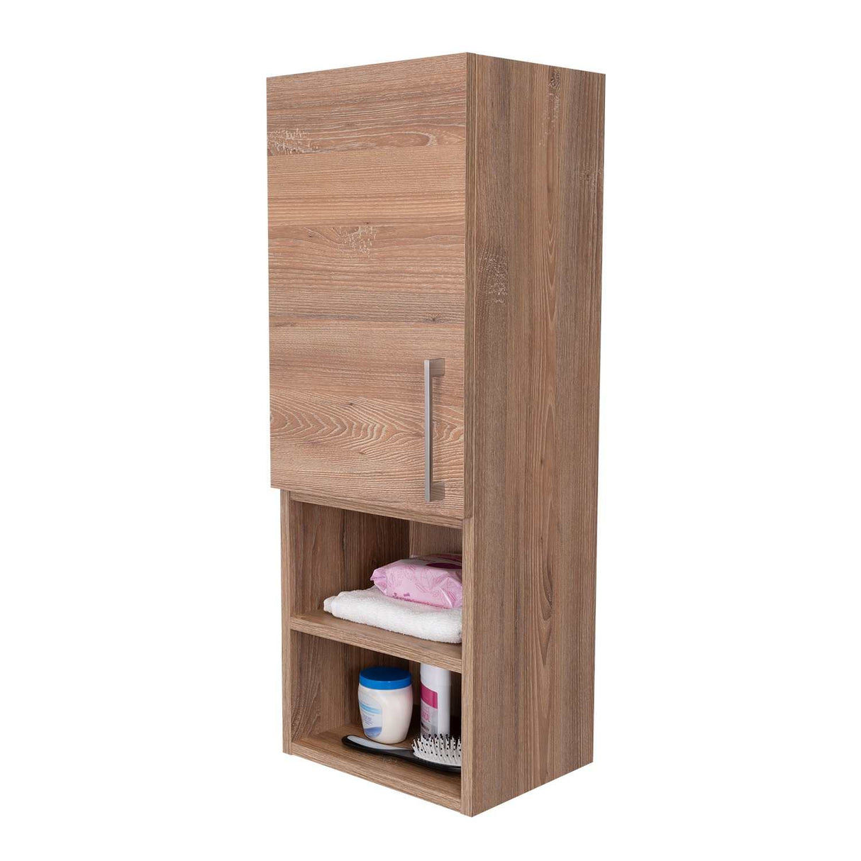 Gabinete de Baño Barcelona Miel 30x81.5cm Rectangular sin Espejo y con Dos Entrepaños - Gabinetes | Bylmo
