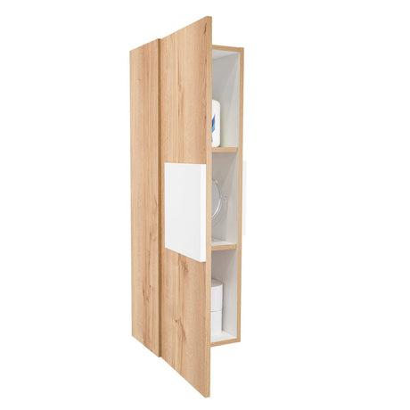 Gabinete de Baño Vanguard Blanco y Duna 31.9x97.7cm Rectangular con Dos Entrepaños - Gabinetes | Bylmo