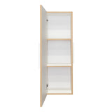 Gabinete de Baño Vanguard Blanco y Duna 31.9x97.7cm Rectangular con Dos Entrepaños - Gabinetes | Bylmo