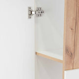 Gabinete de Baño Vanguard Blanco y Duna 31.9x97.7cm Rectangular con Dos Entrepaños - Gabinetes | Bylmo